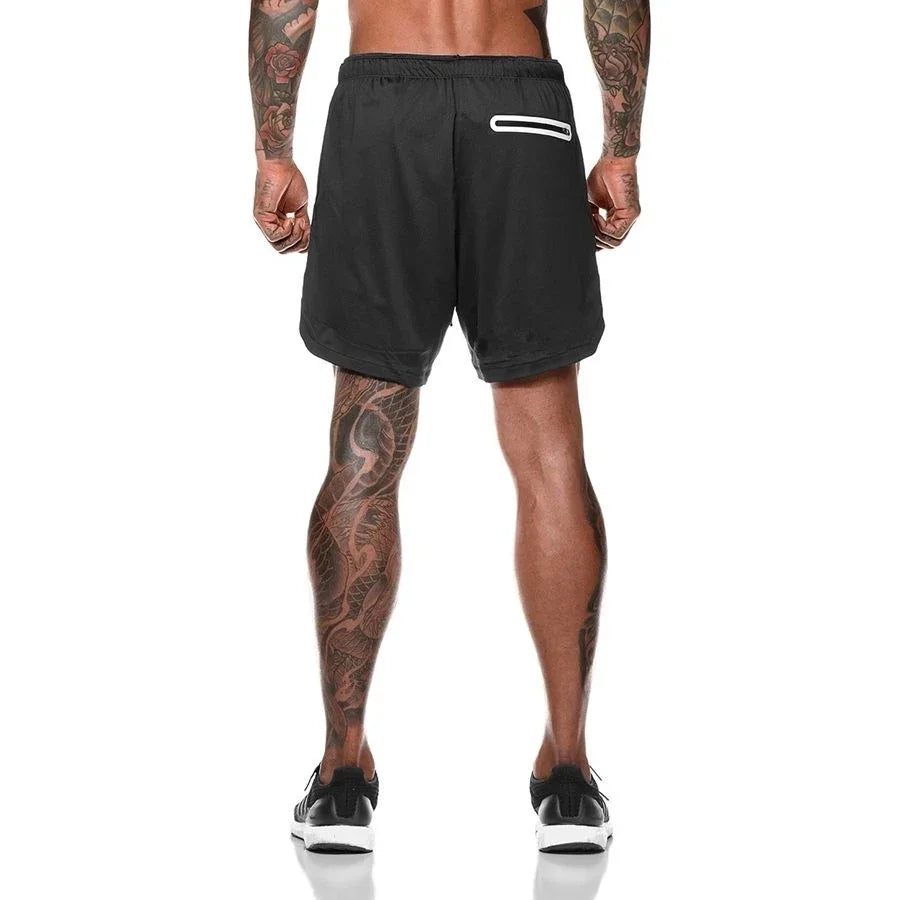 Men's Double-Decker Sport Shorts | Perfect for Summer Fitness