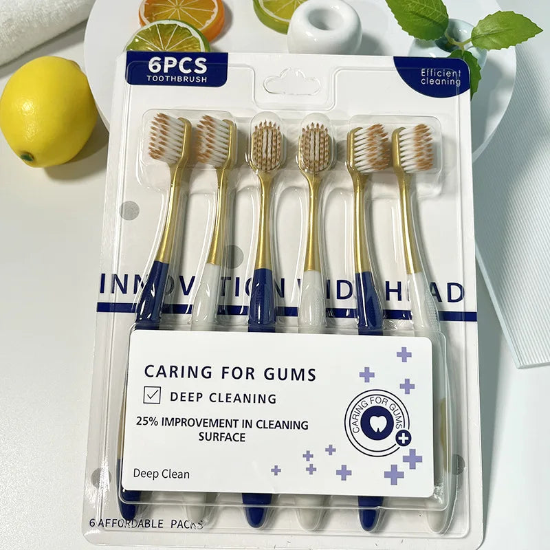 Soft Hair Toothbrush for Adults | Gentle Gum Protection