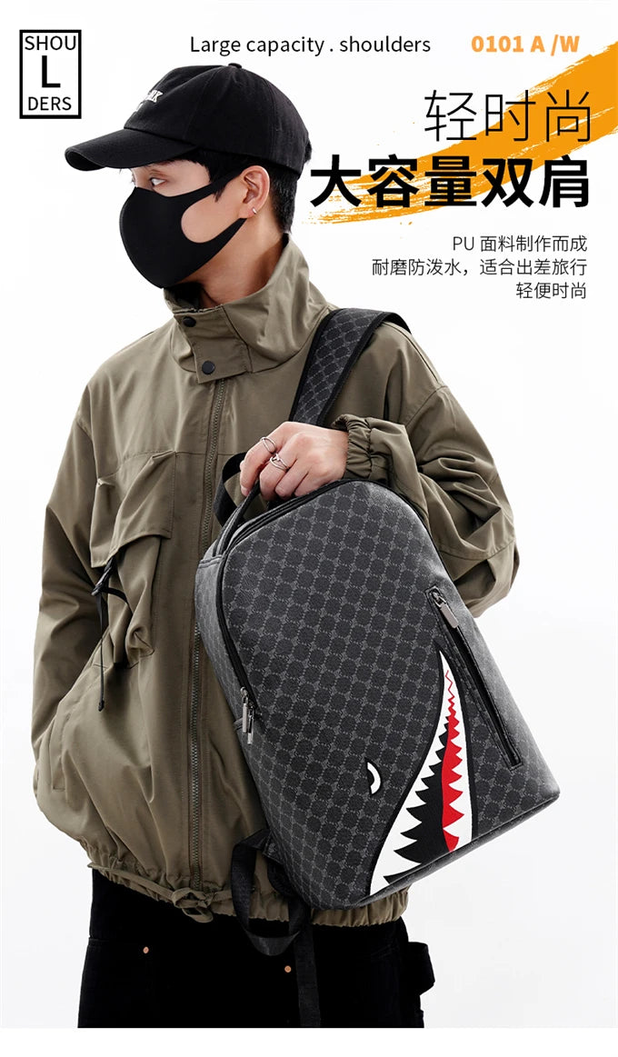 Multifunctional Leather Backpack for Men | Stylish Travel & Work Bag
