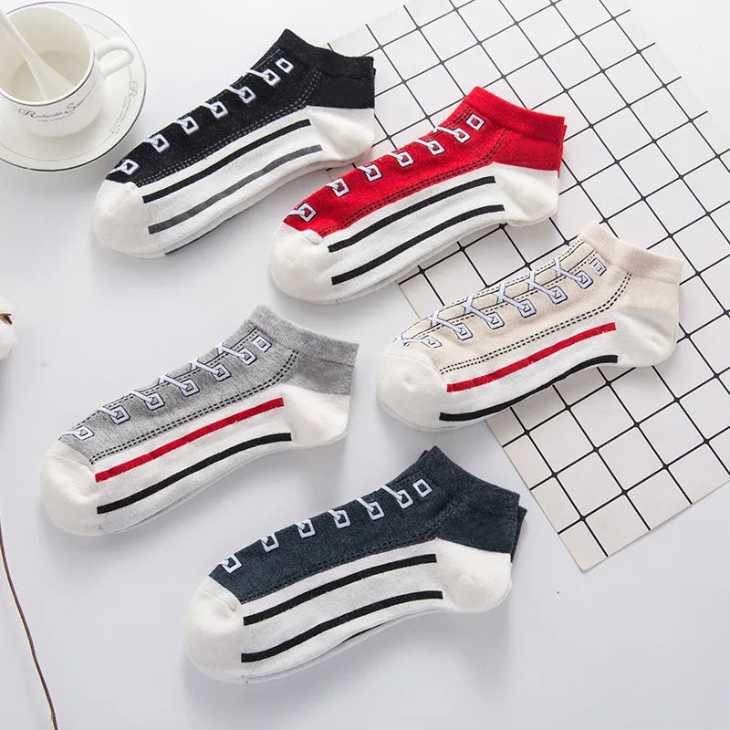 Stylish Unisex Canvas Boat Socks | Trendy Couple Socks