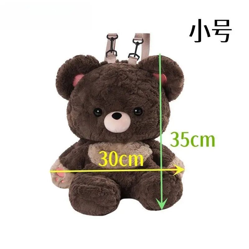 Adorable Bear Shaped Plush Backpack for Women | Cute & Functional