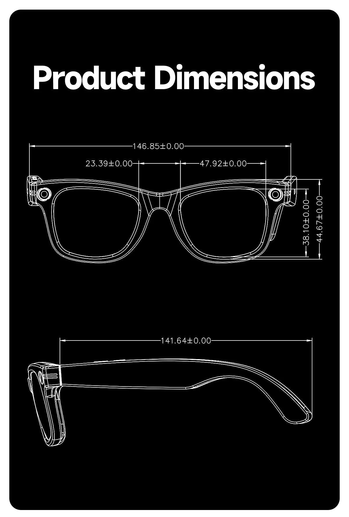 AI Smart Glasses with HD Camera & Translation Features