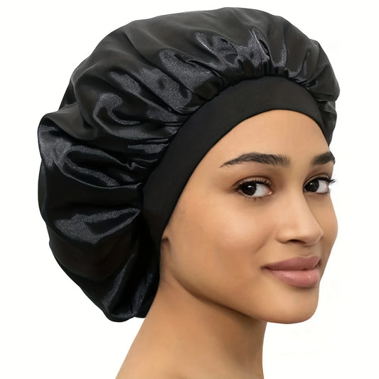Women's Satin Sleep Bonnet | Smooth Silk Hair Cap Elastic Edge Night Hat 2026