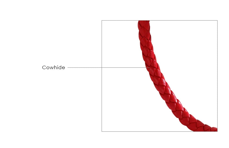 MOONLIGHT Classic Style Double Snake Head Cuff Bangles for Women Genuine Braided Leather Bracelets Female Fashion Jewelry Gifts