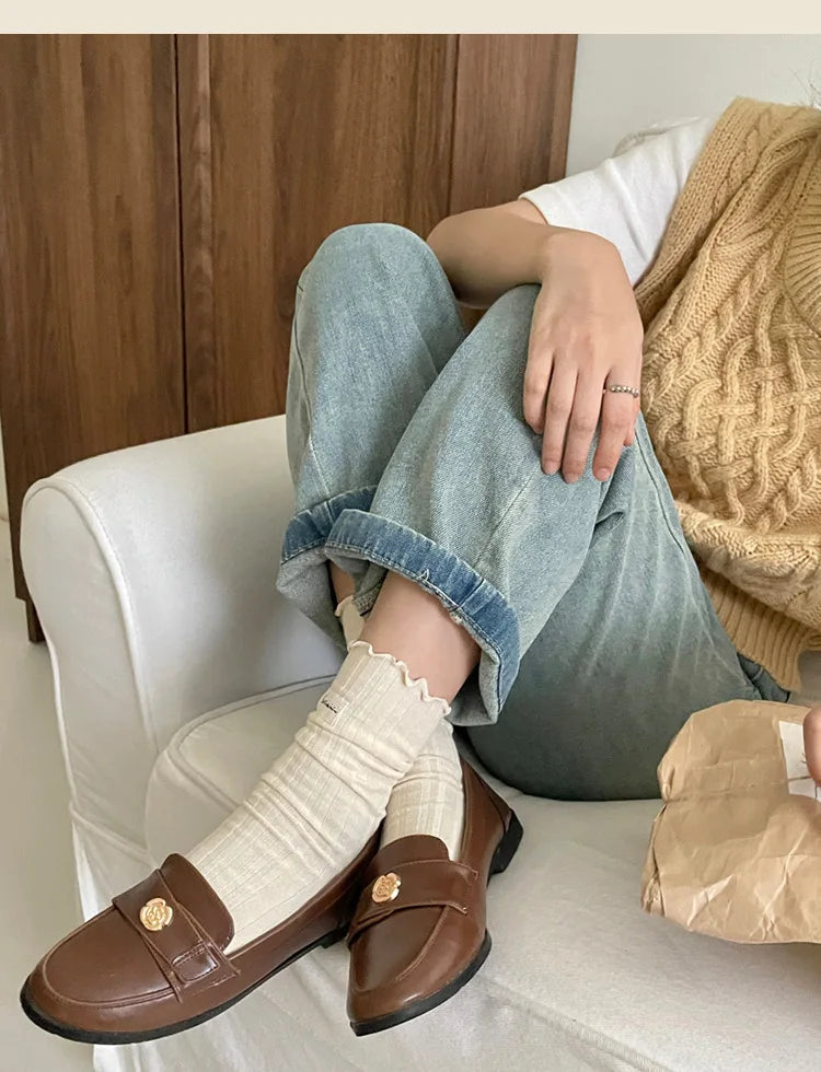 Colorful Ruffle Socks for Women | Cute Autumn Winter Fashion