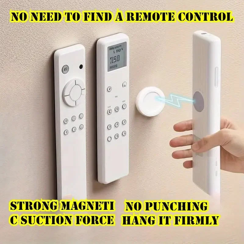 3pcs No Drill Magnetic Remote Holder | Space-Saving Wall Mount