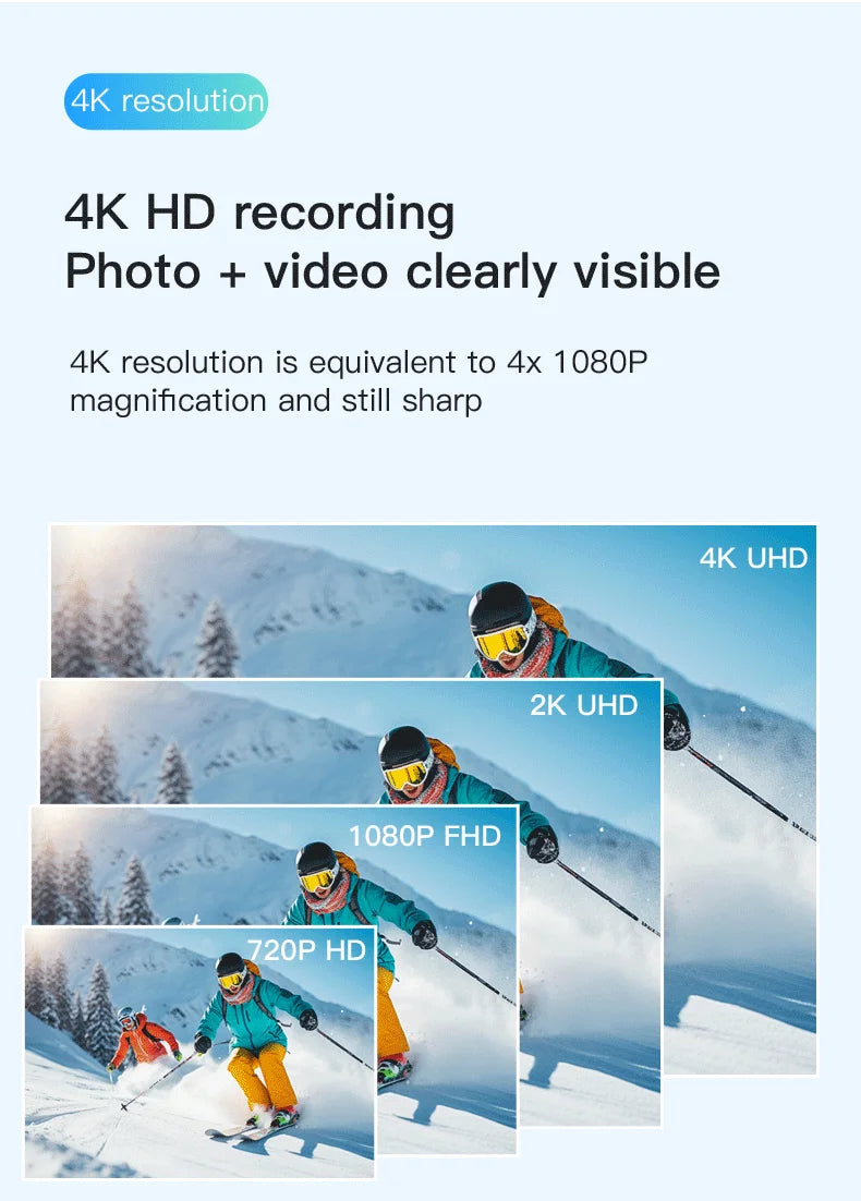 4K WiFi Waterproof Sports Camera | Outdoor Magnetic Action Cam