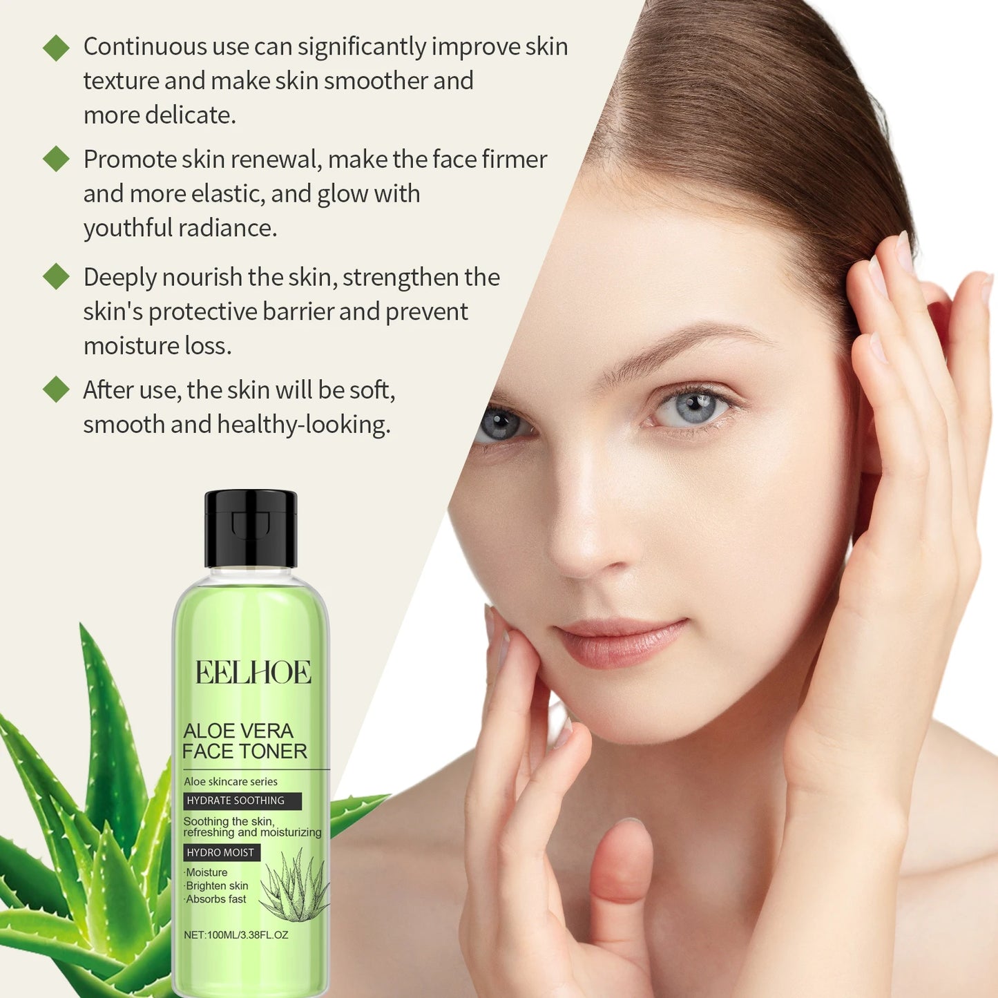 100ml Aloe Vera Toner for Hydration | Refreshing Skin Care