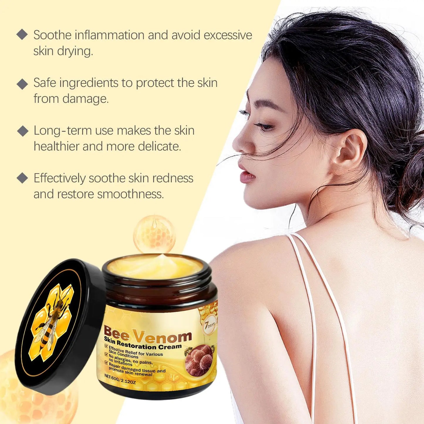 Bee Venom Skin Treatment Cream | Moisturizing & Blemish Remover