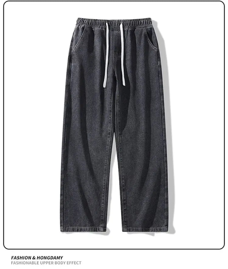Trendy High Street Wide Leg Jeans | Comfortable Men's Denim Pants