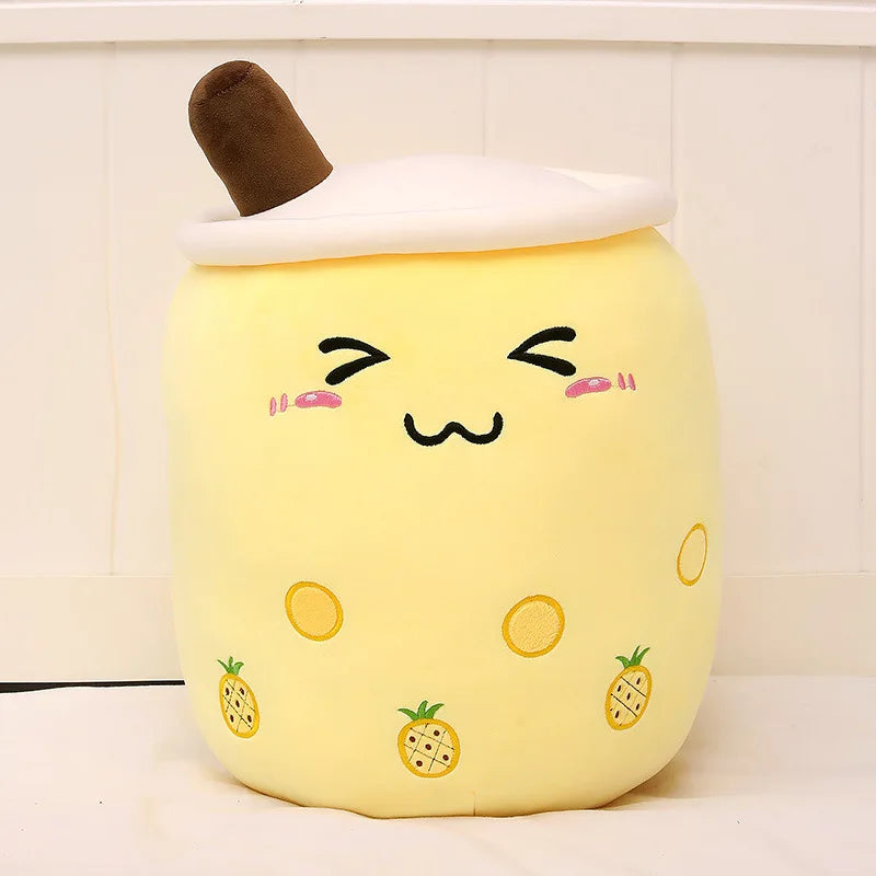 Large Milk Tea Plush Pillow | Adorable Stuffed Boba Toy for Kids