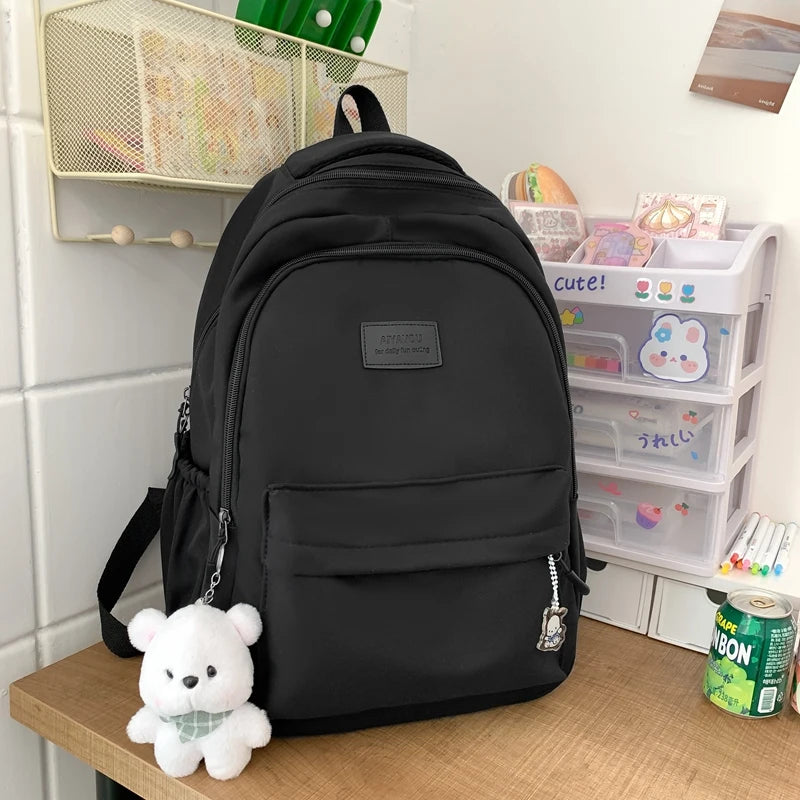 Stylish Waterproof College Backpack | Trendy Laptop School Bag