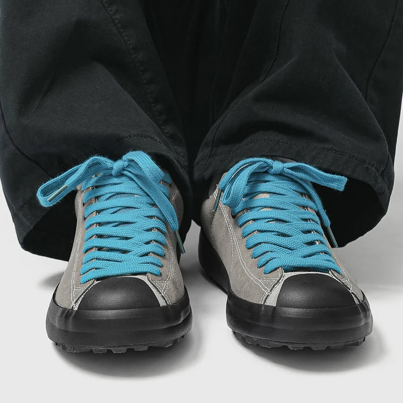 Men's Casual Suede Sneakers | Non-Slip Platform Walking Shoes