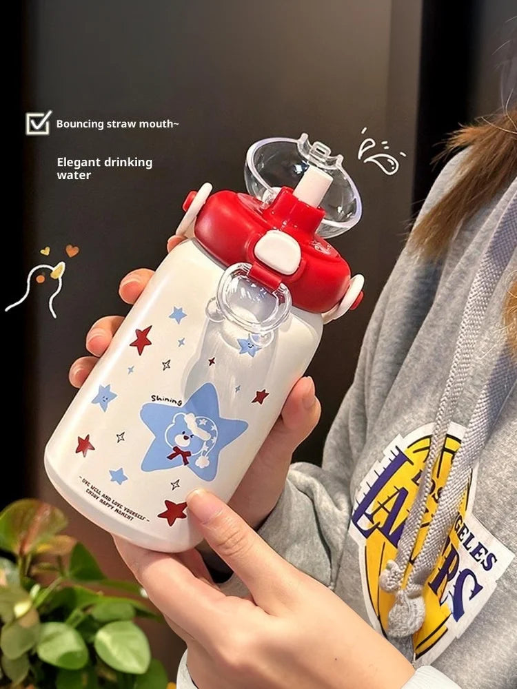 Cute Portable Stainless Steel Thermos Cup for Kids | Durable Drinkware