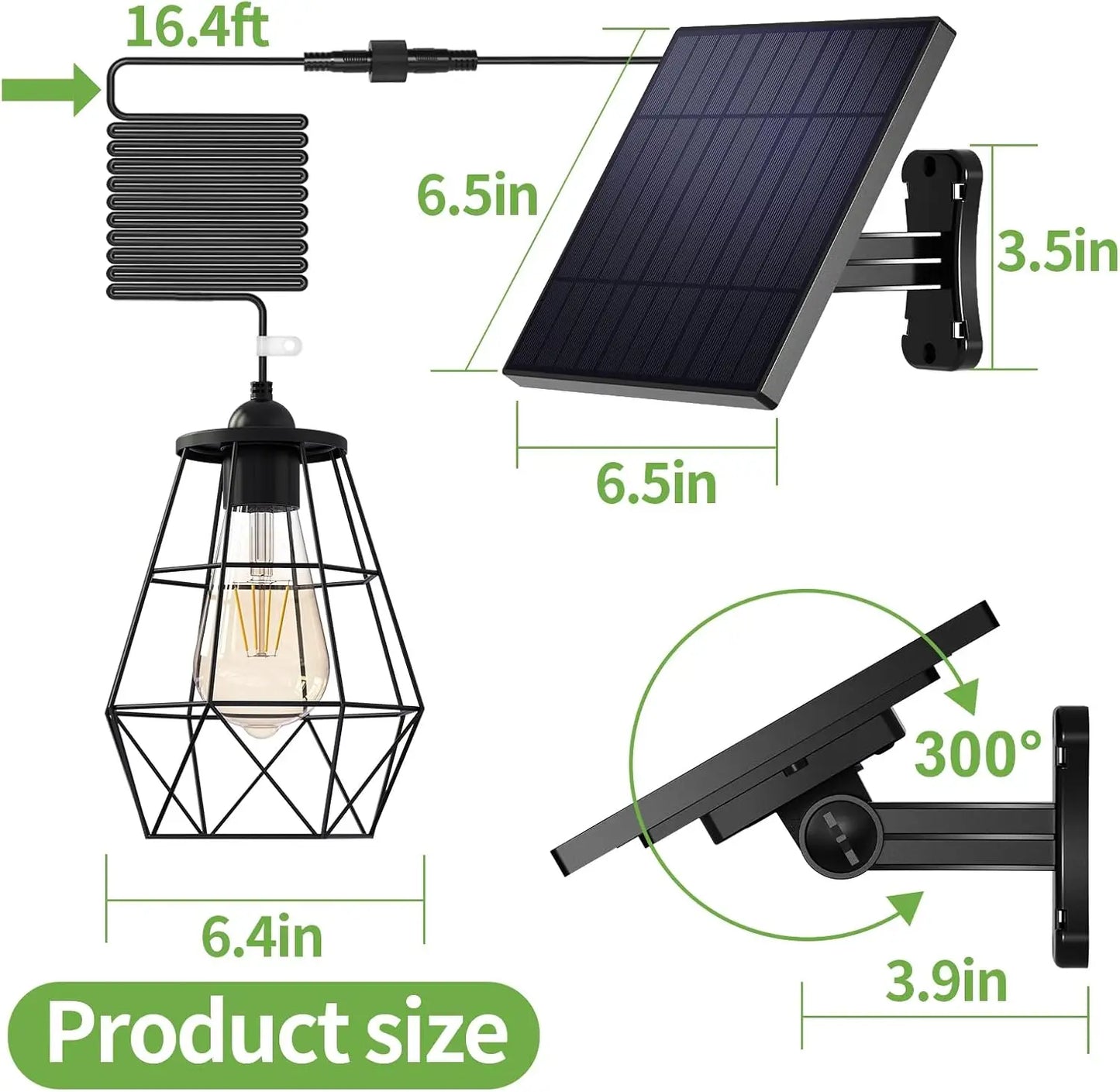 Solar Pendant Light | Elegant Solar Shed Lighting for Your Garden