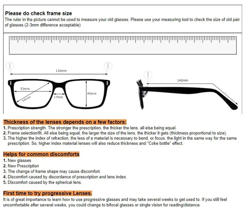 Trendy Round Progressive Metal Prescription Eyeglasses for All