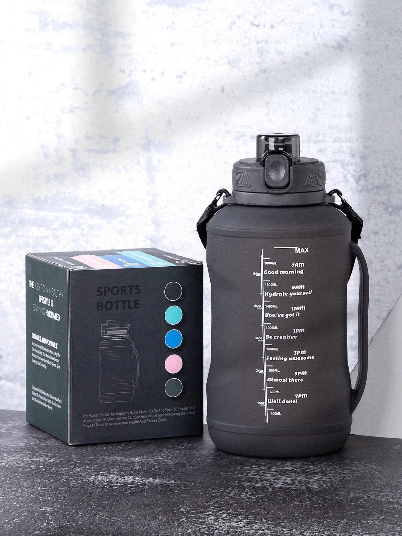 Collapsible 64oz Silicone Water Bottle | Eco-Friendly & Portable