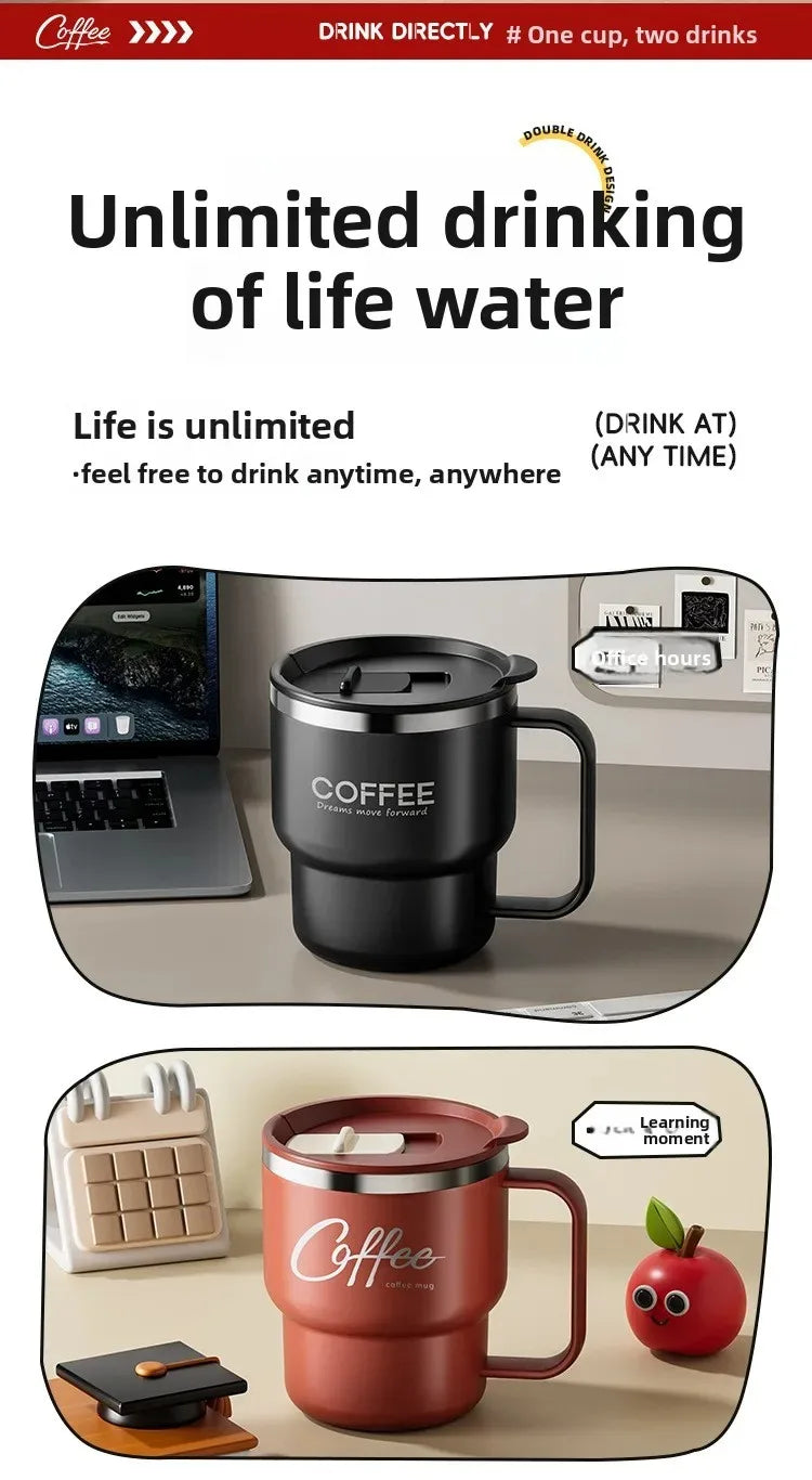 Double Layer Stainless Steel Coffee Mug | Insulated Drinkware