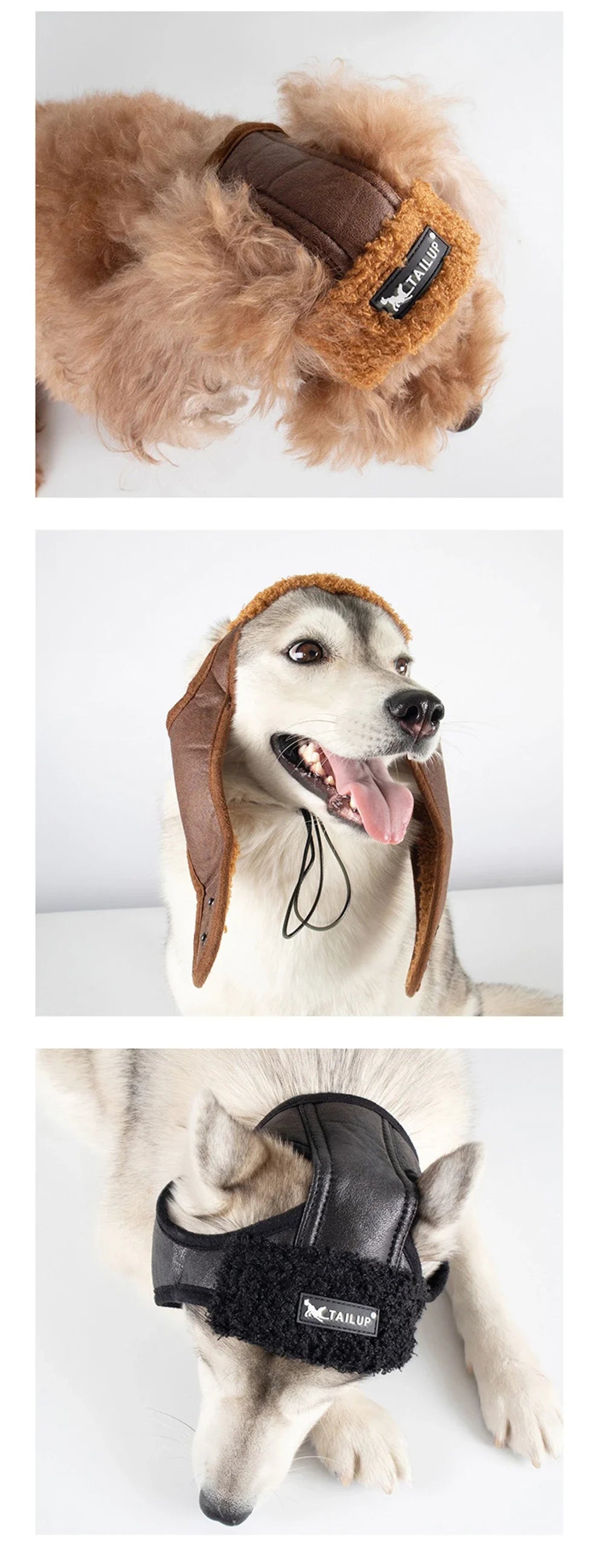 Warm Fleece Aviator Hat for Dogs | Windproof Pet Pilot Cap