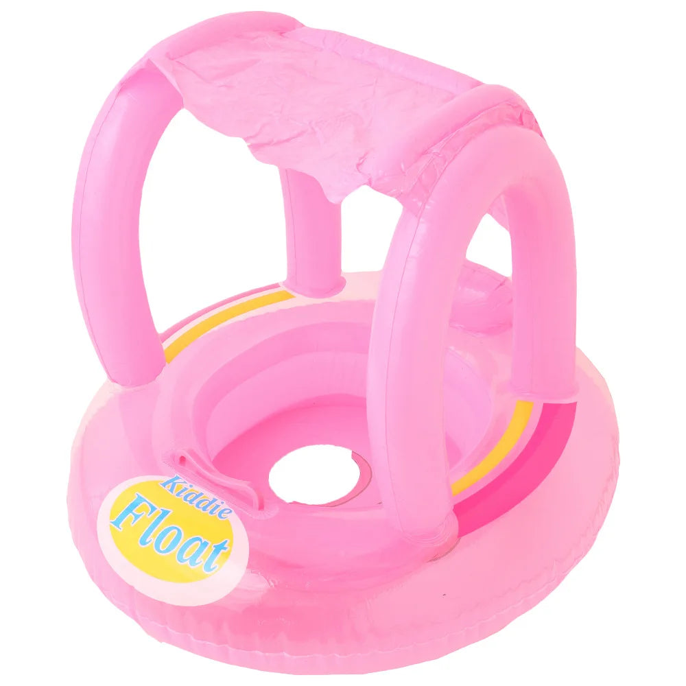 Baby Summer Swimming Ring with Sunshade | Inflatable Pool Toy