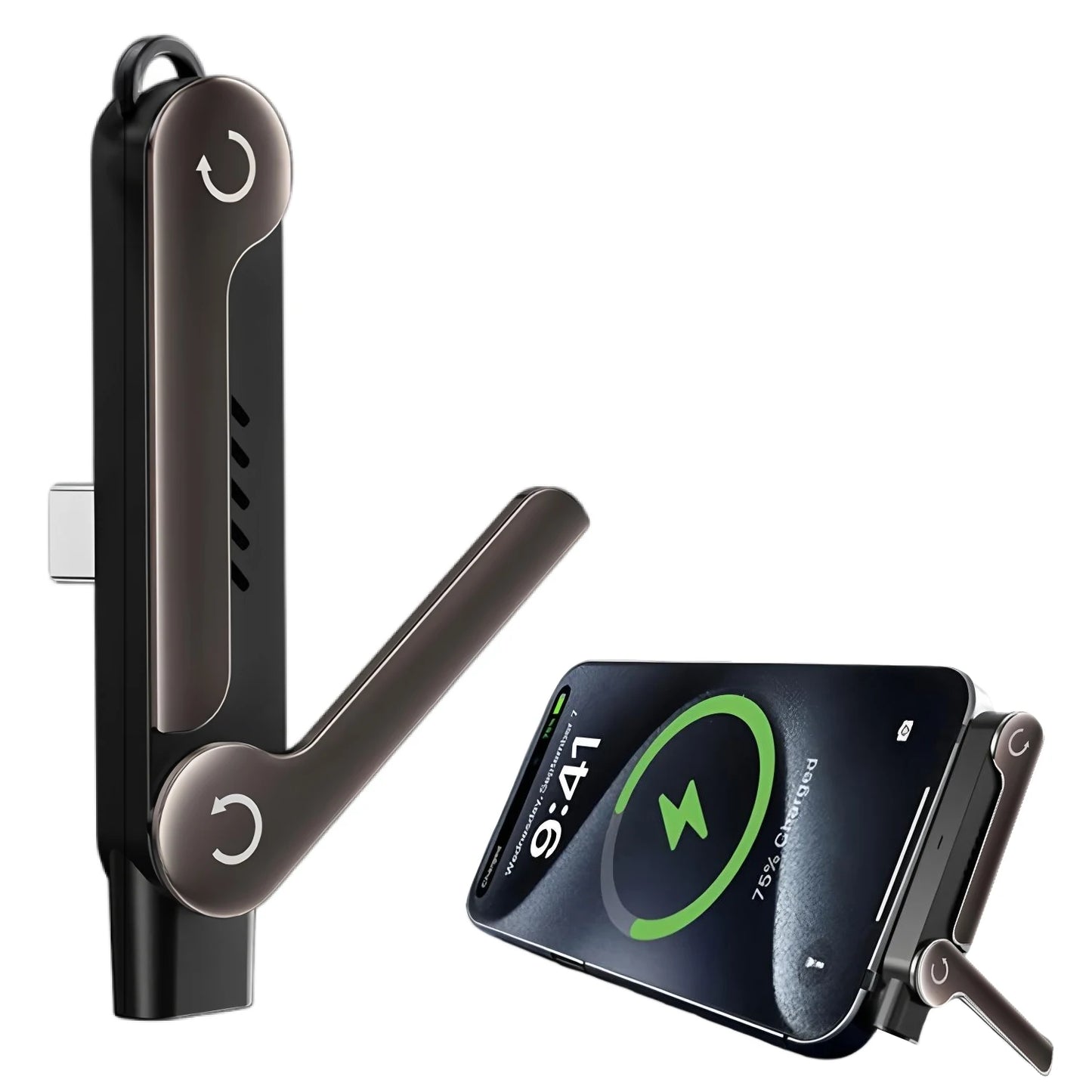 240W USB Type C Flat Charger & Foldable Phone Holder