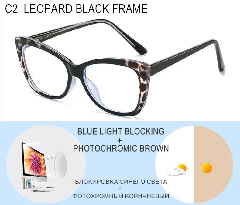 Gafas de Miopía Personalizadas con Bloqueo de Luz Azul y Lentes Fotocromáticas
