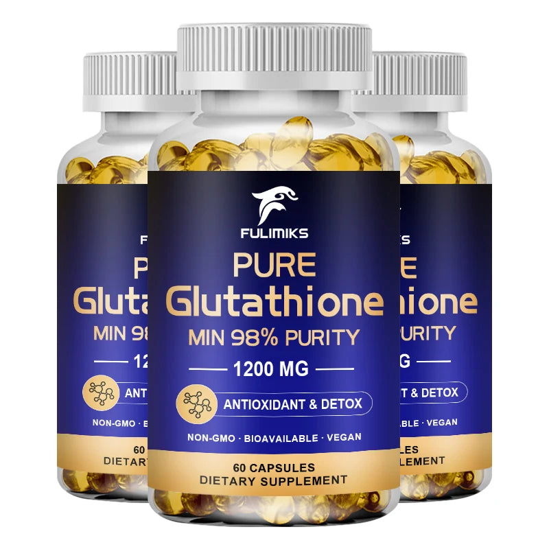 Pure Glutathione Capsules | Support Detox, Antioxidant & Anti-Aging