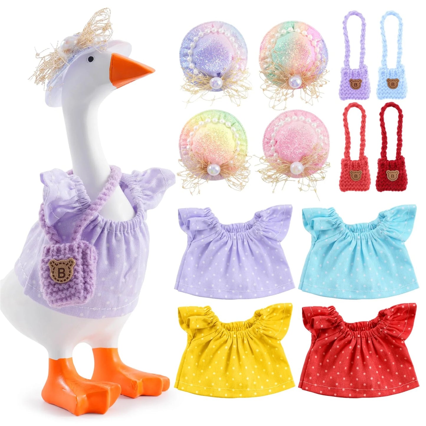Adorable Mini Goose Wardrobe Set | Stylish Summer Attire & Accessories