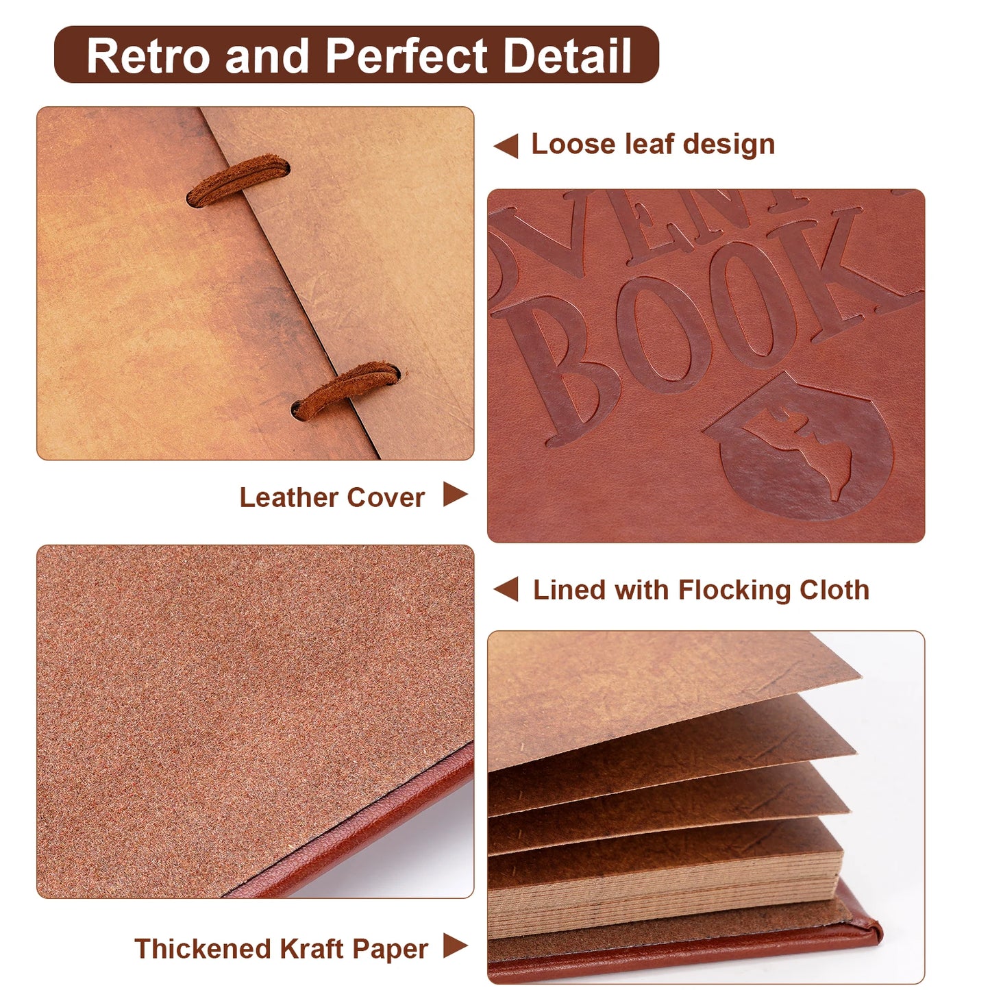 DIY Handmade Photo Album | 80 Pages Adventure Scrapbook Gift