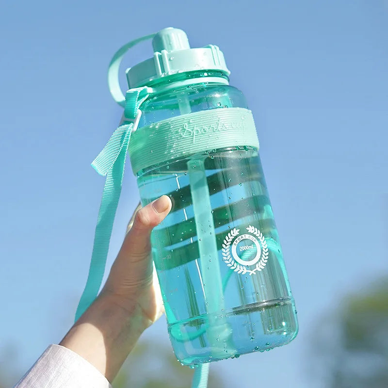BPA Free Sport Water Bottle with Straw | Perfect for Hydration