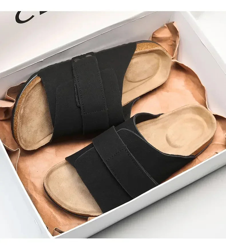 Men's Cork Slippers | Stylish Comfortable Summer Beach Slides
