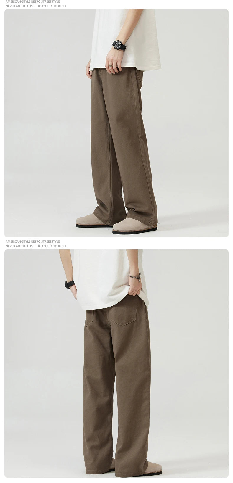 Men's Comfortable Baggy Straight Jeans | Casual Fashion Denim Pants