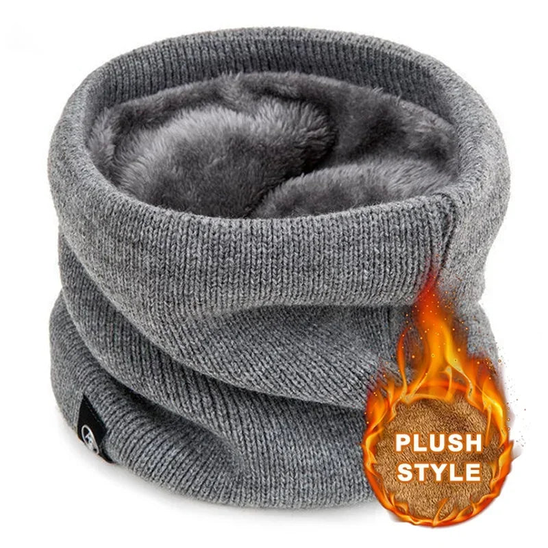 Braga de cuello térmica de punto unisex | Bufanda de invierno cortavientos