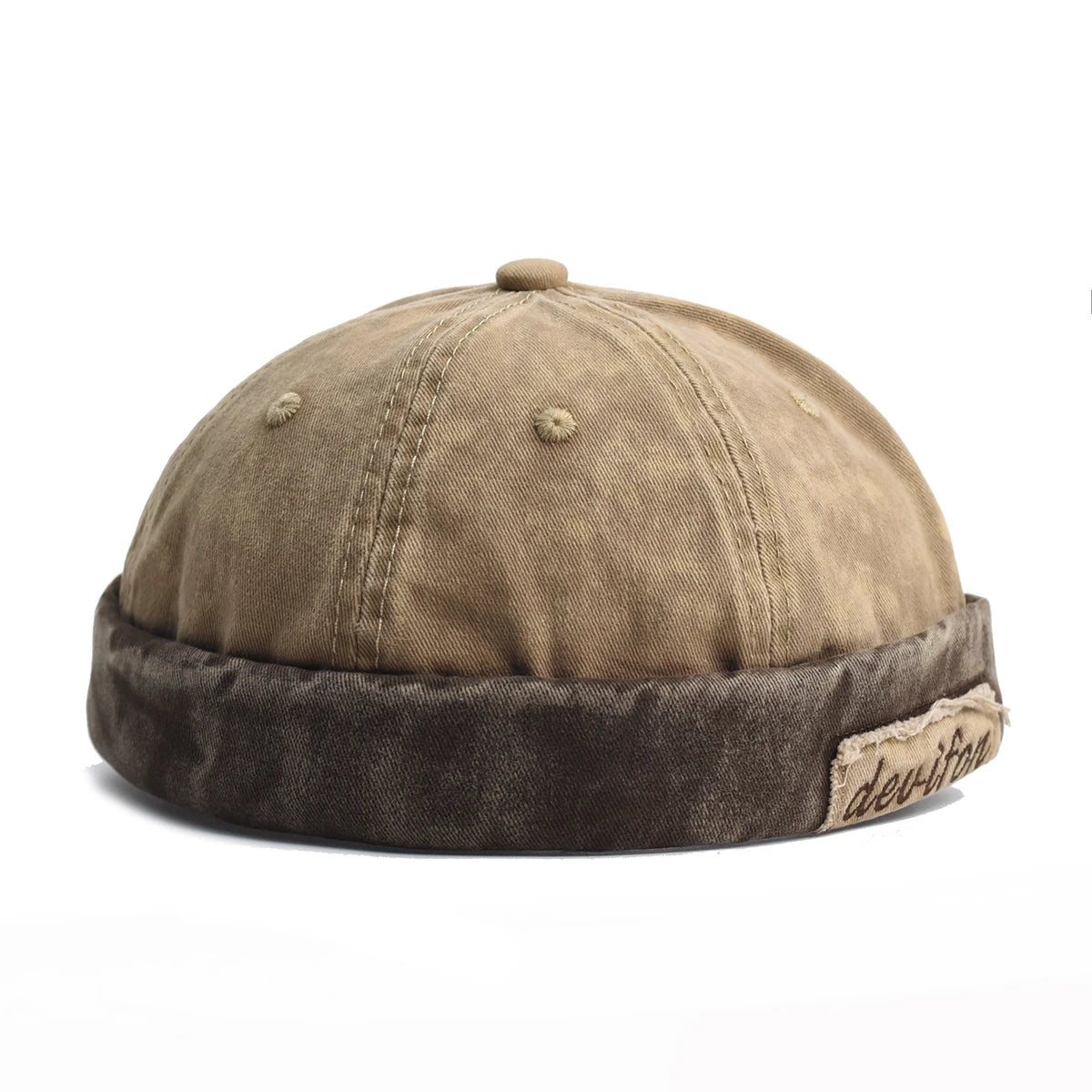 Washed Docker Beanie | Brimless Retro Street Style Cap