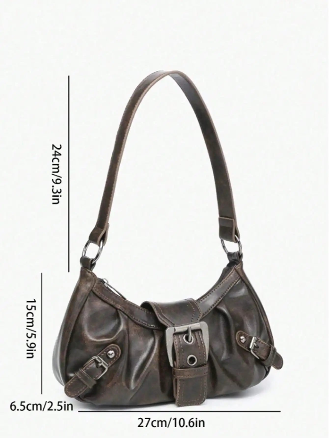 Y2K Retro Soft Leather Motorcycle Bag | Stylish Shoulder Bag