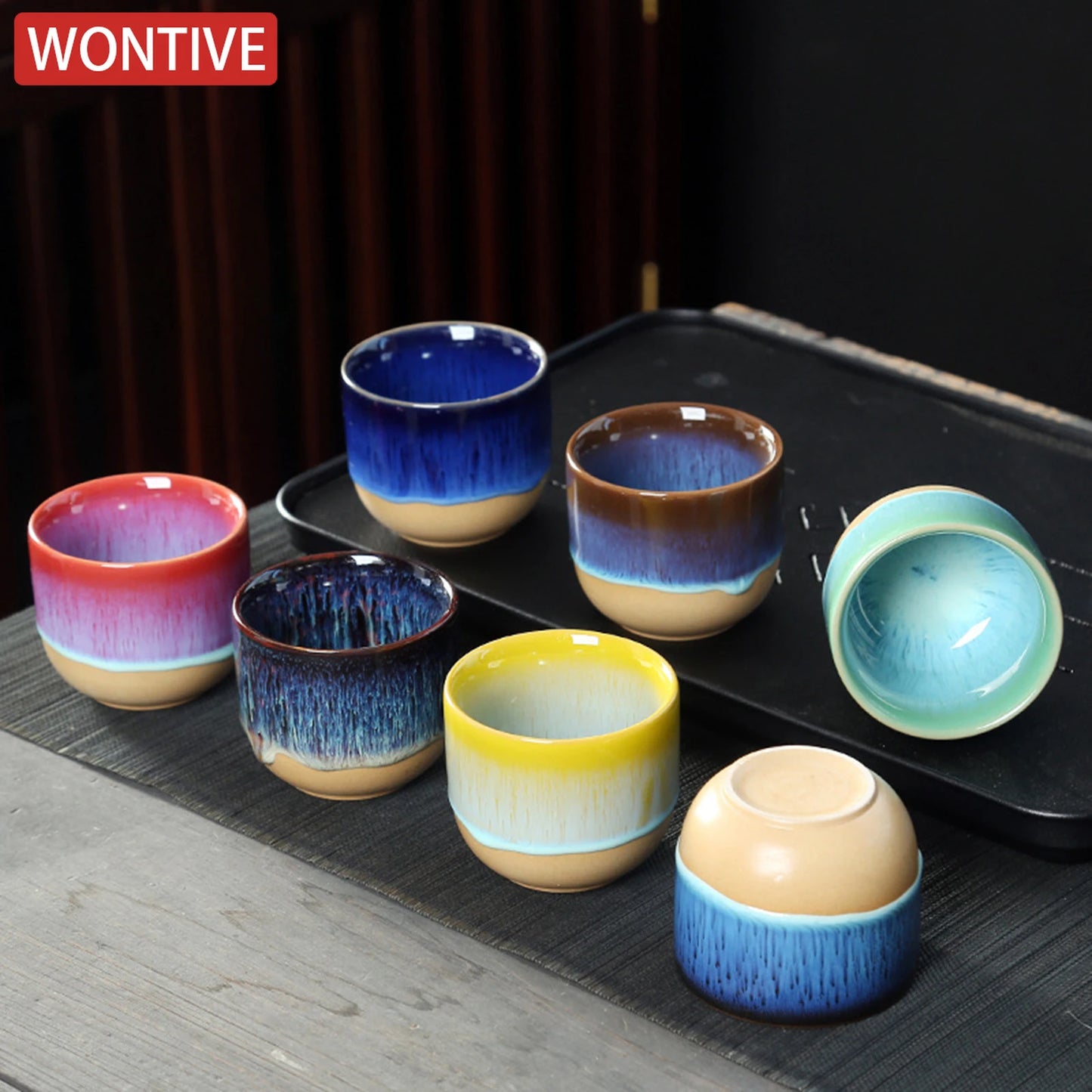 Ceramic Tea Cups Set for Traditional Kung Fu Tea Experience