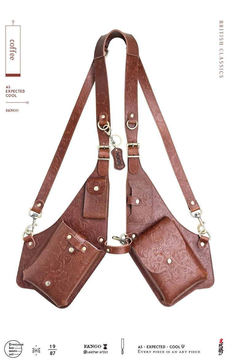Anti-Theft Medieval Leather Holster Bag | Stylish Steampunk Design