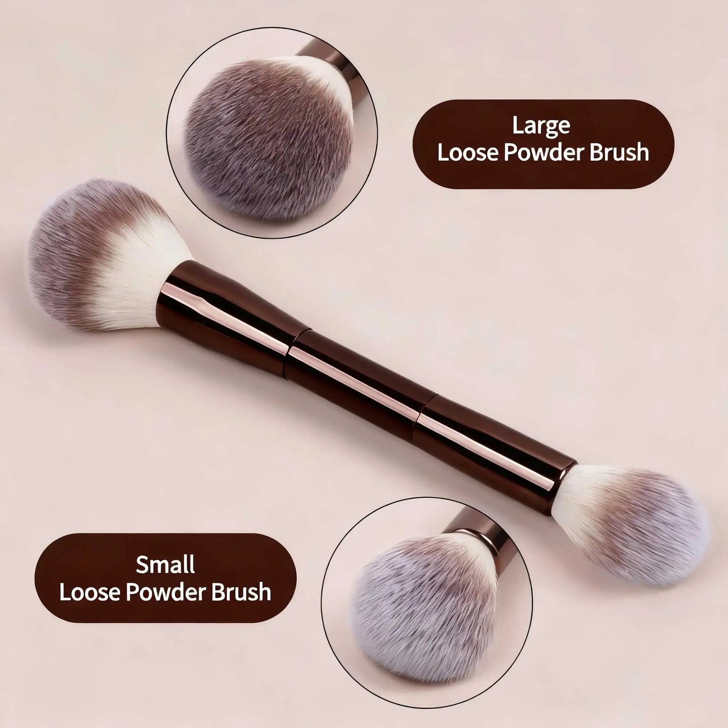 15pcs Professional Makeup Brush Set | Soft Wool Fiber Eyeshadow Blending Eyeliner Foundation Brushes 2026