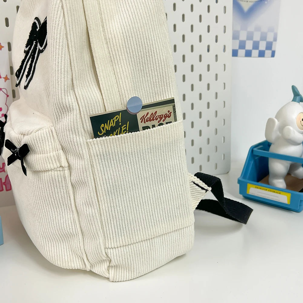 Cute Bowknot Aesthetic Backpack | Trendy School & Travel Bag