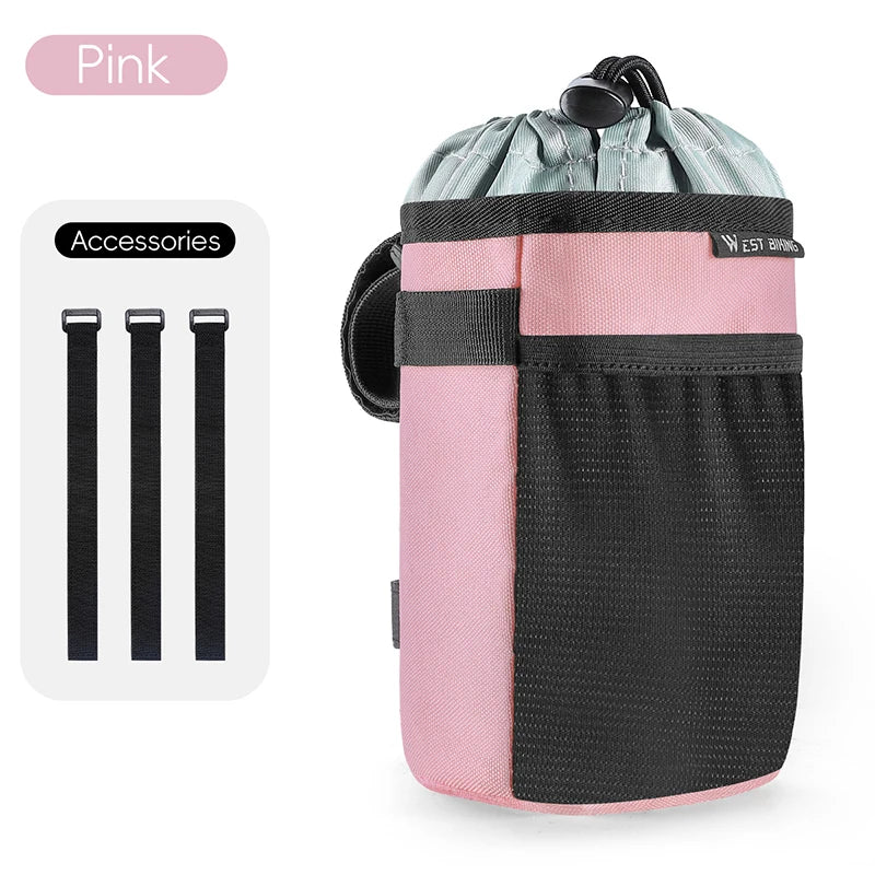 Bicycle Handlebar Bag | Water Bottle Carrier & Insulation Bag