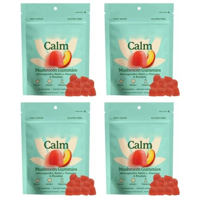 Peach Flavor Mushroom Gummies | Stress Relief & Relaxation