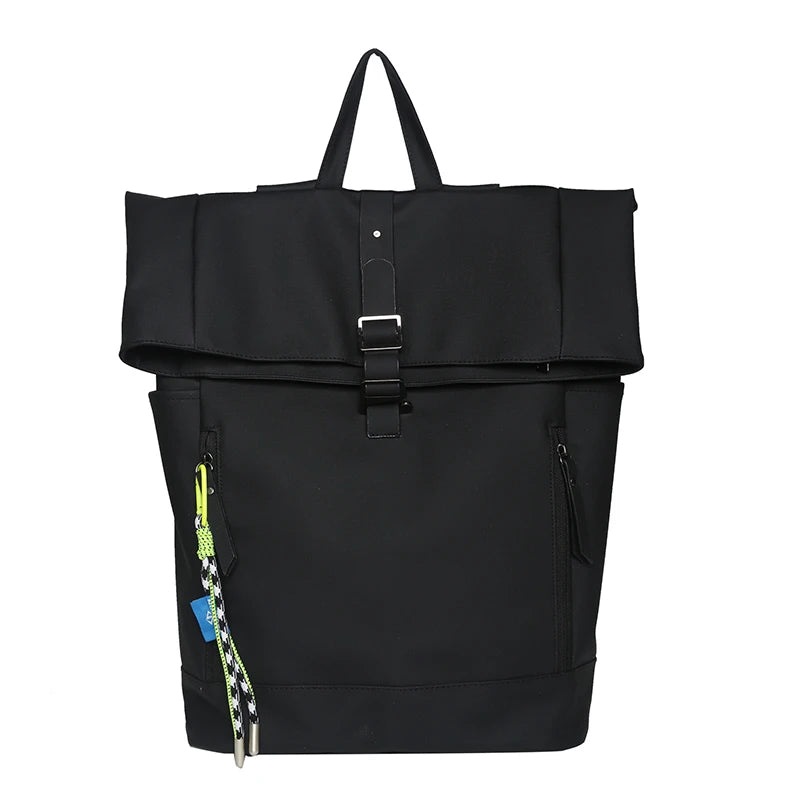 Women's Large Nylon Roll Top Backpack | Versatile Travel Companion