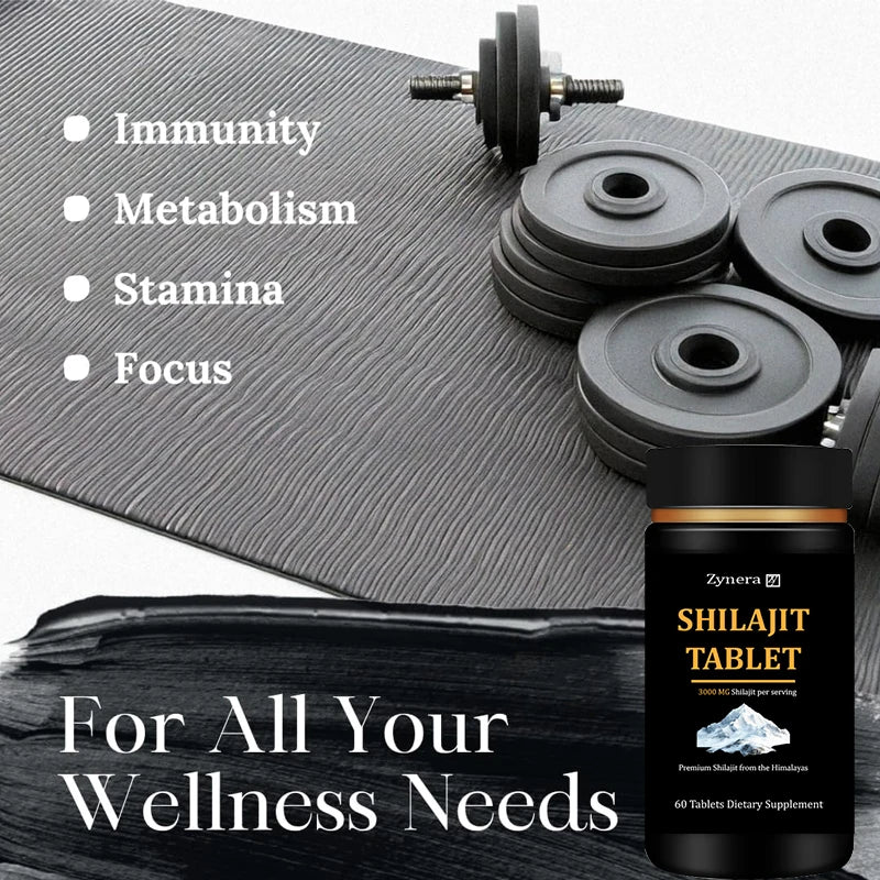 High Purity Shilajit Supplements for Strength & Stamina Boost
