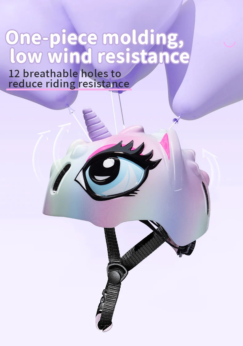 Children's 3D Shockproof Bicycle Helmet | Safe & Comfortable Fit