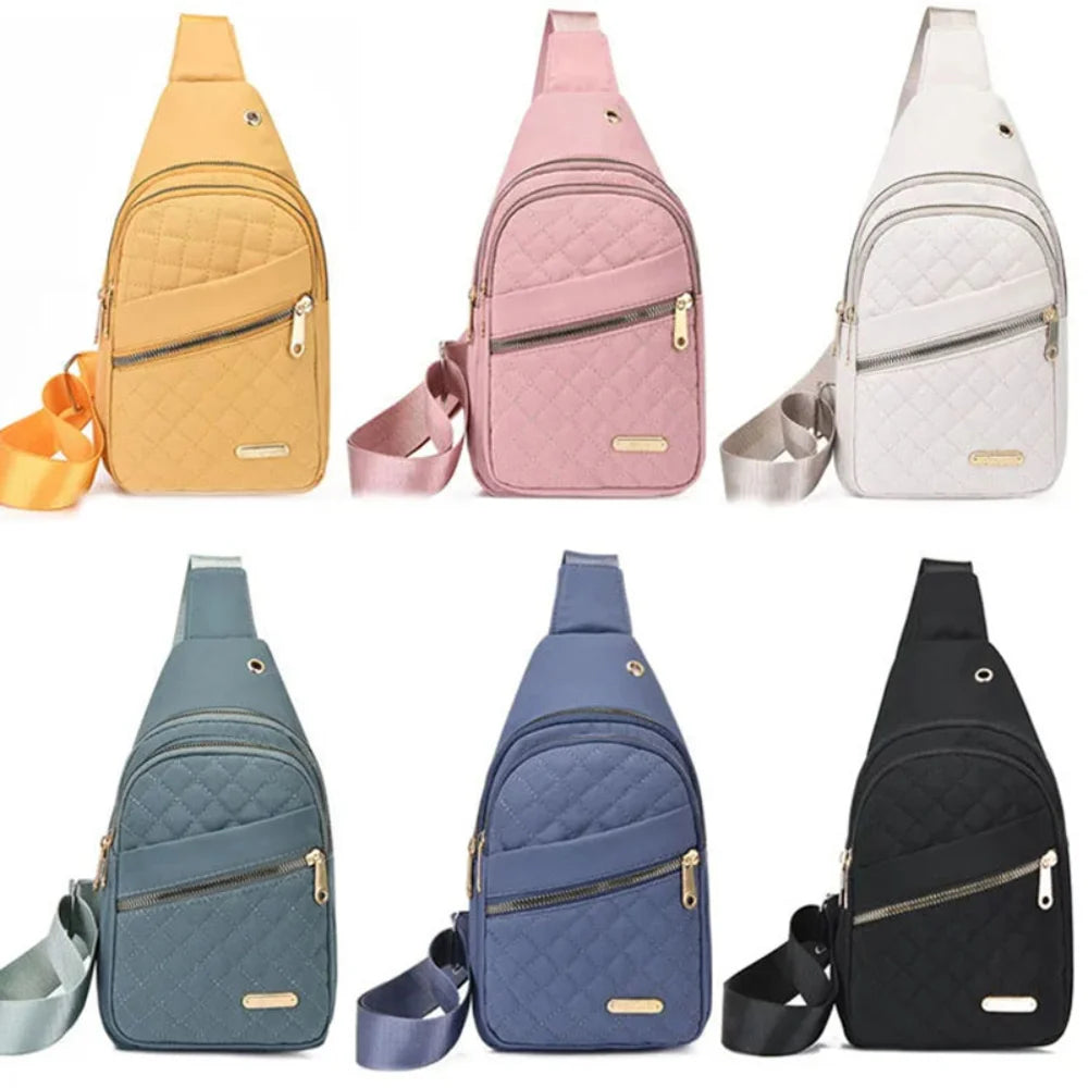 Waterproof Chest Bag for Women | Fashionable Anti-Theft Sling Backpack