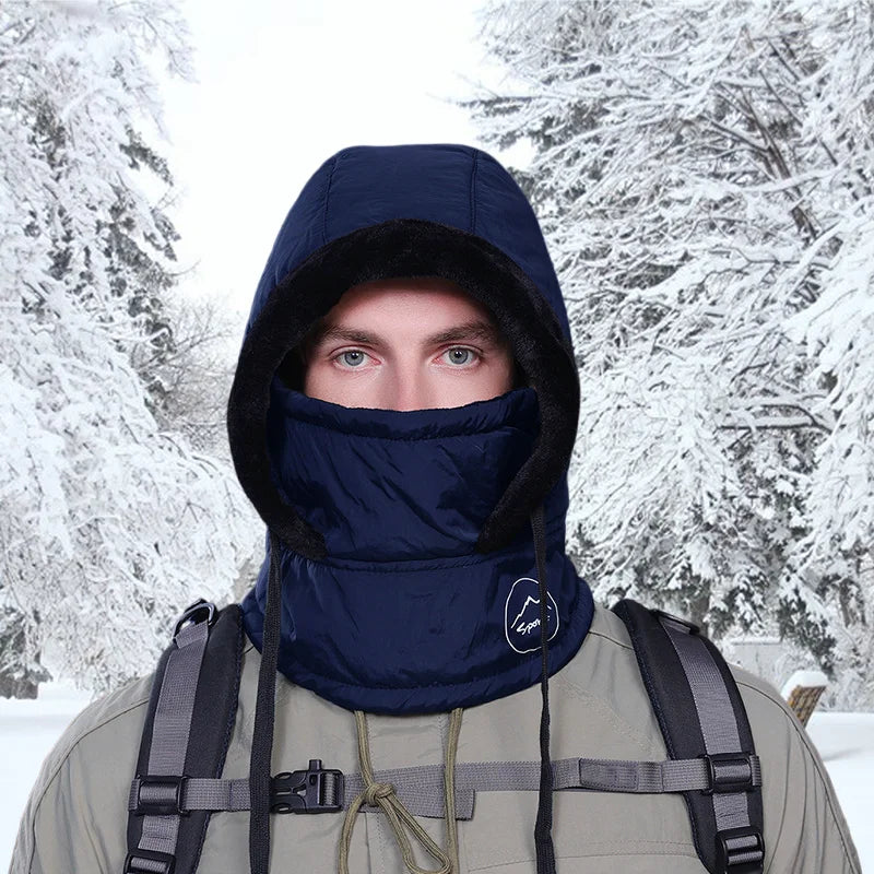 Unisex Plush Balaclava Winter Hat | Warm Knitted Face Mask