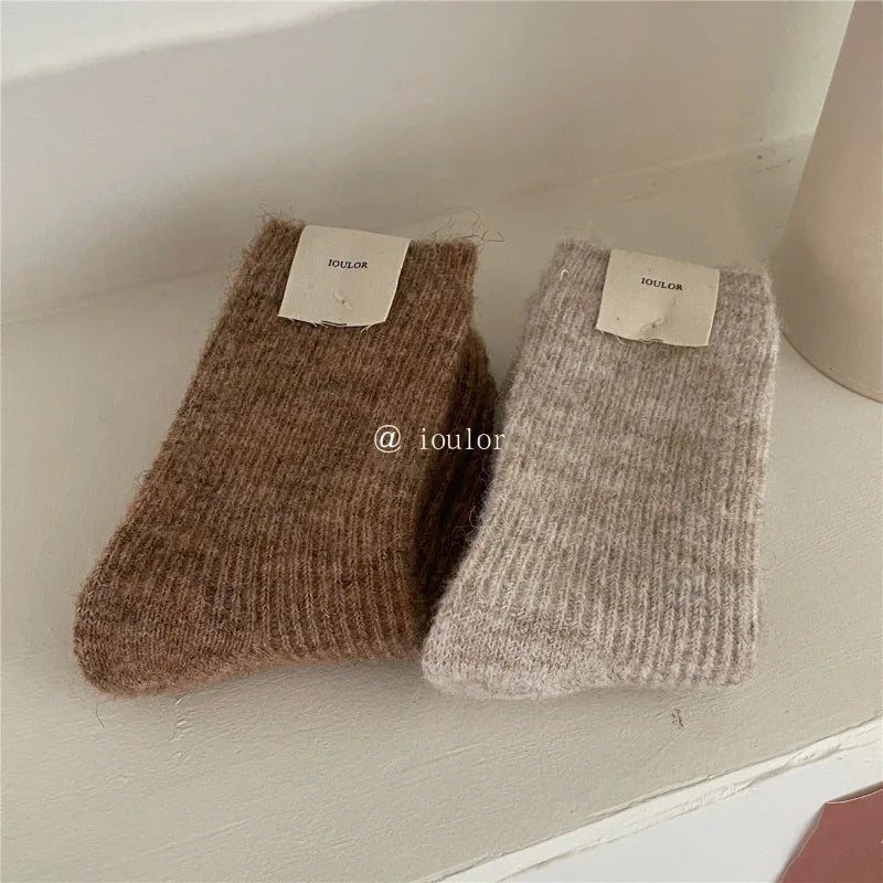 Warm Long Wool Cashmere Thermal Socks for Women | Cozy Comfort
