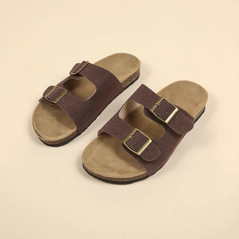 Women's Stylish Flat Beach Sandals | Comfortable Outdoor Slippers