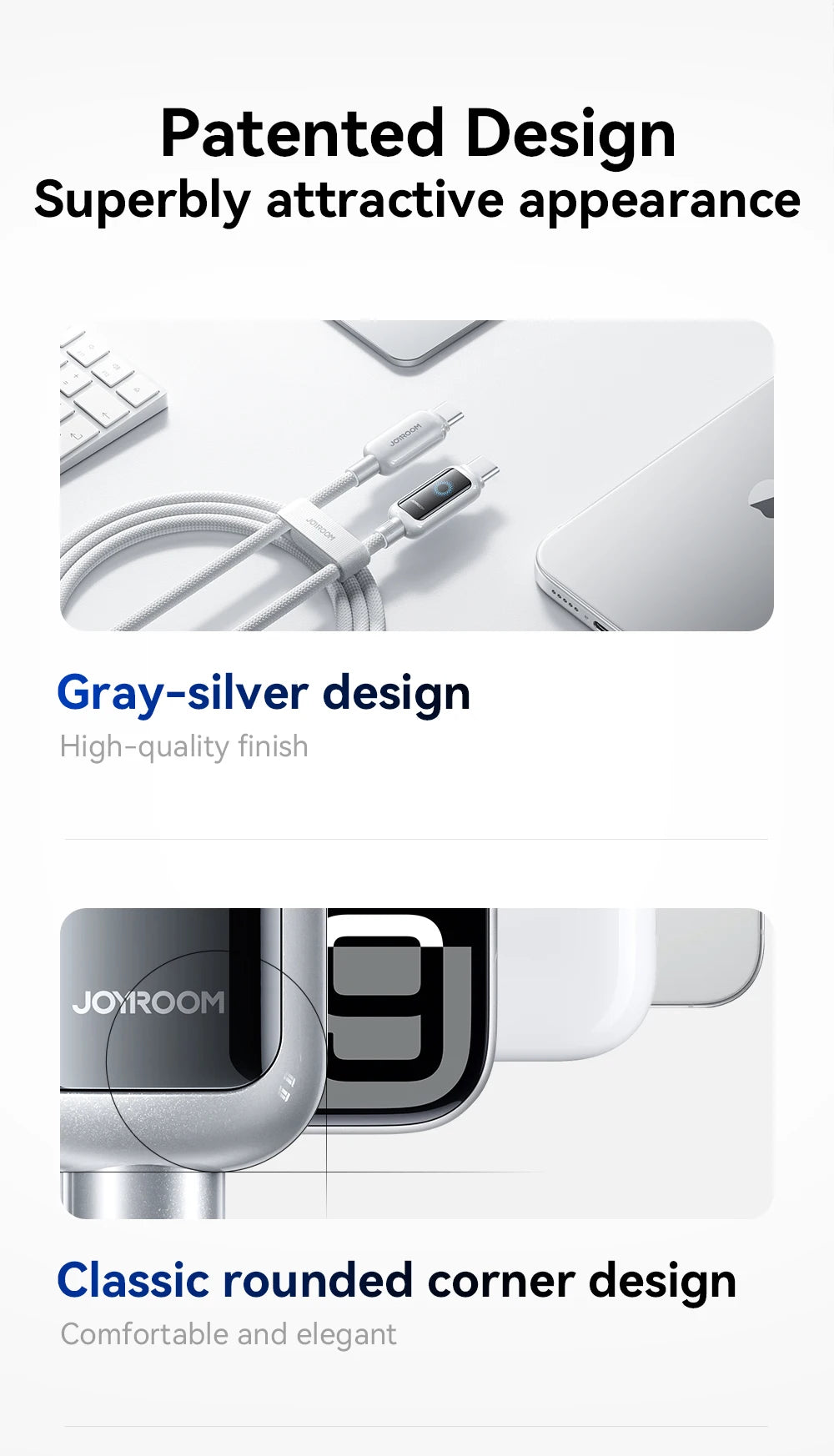 100W Fast Charge USB C Cable | Automatic Power Off Charging