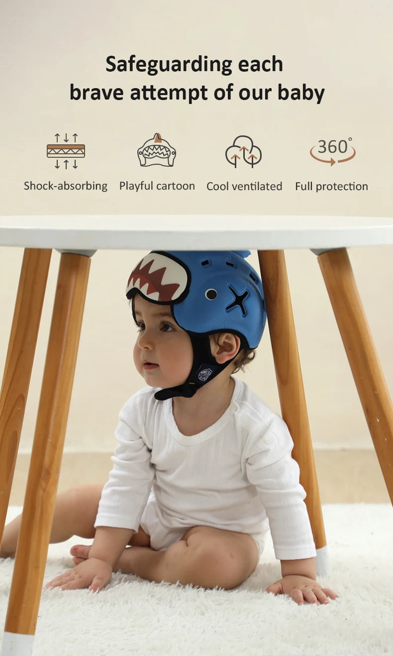 Cute Ladybug Baby Helmet | Safe Anti-Shock Headgear for Infants